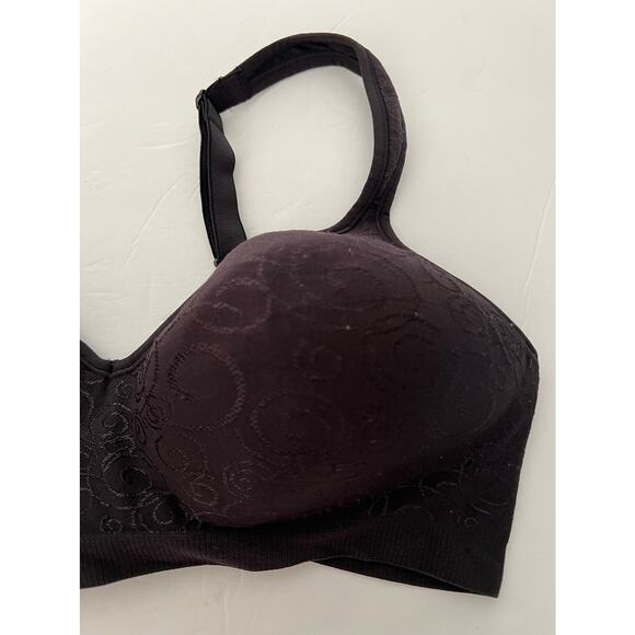 Bali Women's Comfort Revolution Wireless Bra Adjustable Straps Black Size 40C - Picture 6 of 10